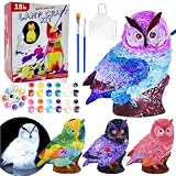 描ける 猫ランプ お絵描きキット 工作キット DIY 手作手作りキット 動物ランプ 間接照明 子供 メイキングトイ 男の子 女の子 プレゼント おもちゃ (フクロウ)