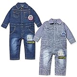 ベビー服 男の子 カバーオール LITTLE BEAR CLUB ヒッコリー (1.ネイビー/90cm)