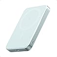Anker MagGo Power Bank (10,000mAh, Slim) Qi2 Certified, Wireless Charging, Maximum Output 15W, MagSafe Compatible, Magnetic Wireless Charging, Compact, Thin, Small, For iPhone 16/15/14/13/12 Series