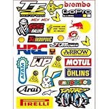 車 バイク ステッカー レーシングスポンサーロゴ デカール オートバイステッカー反射ステッカー30x20cmデカール (61#)