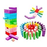 ノーブランド品 約９６枚　木製ブロック　積み木　ボードゲーム　おもちゃ　ギフト　多彩