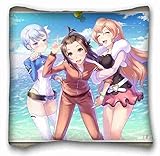 カスタム(動物Gepart begit bistro )標準サイズのピローケース美髪&美顔サイズ16 x 16インチキングベッド用pc-yellow-13861 ヨーロッパ ブルー