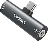 Teleadapt タイプC to 3.5mm イヤホン変換 アダプタ, 2 in 1 USB-C Hi-Res Type C 3.5mm ヘッドホンオーディオ アダプタ PD 60W急速充電アダプタ付き ipad pro Pixel Xperia Galaxy