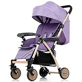 ベビーベビーカー、超軽量ポータブル折りたたみは、赤ちゃんの子供の手の傘、赤ちゃんのキャリッジを衝撃するために座ることができます ( 色 : パープル ぱ゜ぷる )