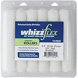 作業ツール国際44540 6 – 1 / 2インチWhizzflex Woven Miniペイントローラーカバー詰め替え、ホワイト、12パック
