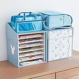 【Disney】ディズニー　クラフトブック収納ラック　ミッキーマウス　ブルー