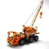 Smija 積み木プルバックカー ミニカー　工事 車　プレゼント　子供　22x8x9cm 272pcs(MO18)