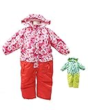 【子供服】 Miary mail (ミアリーメール) 花柄フリル切替スノーコンビ 80cm～95cm N96154