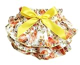 (スマイル ワキキ)Smile YKK 新生児 ショーツ フリル べびー パンツ 赤ちゃん コスプレ スカート付き 可愛い プリント 花模様 M