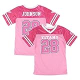 Outerstuffクリス・ジョンソンNFL Tennessee TitansファッションピンクJersey Little Girls (4 – 6 )