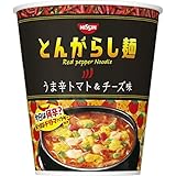 日清 とんがらし麺 うま辛トマト&チーズ味 66g ×12個