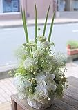 アレンジメントフラワー 生花 ギフト 3Lサイズ イメージ(清楚)大臣賞受賞デザイナー おまかせアレンジメント