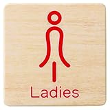 シロクマ チークサイン Ladies NP-21-2 80m/m角×2.5t 白
