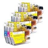 【稲妻トナー】LC3111C+M+Y 各3本 インク 互換 LC3111 インクカートリッジ LC3111-4PK 4色セット【純正品併用/大容量タイプ/残量表示/個包装】対応機種: MFC-J738DN/DWN J998DN/DWN DCP-J572N/J577N/J582N/J973N/J978N/J982N MFC-J893N/J898N/J903N/J987Nインク