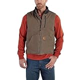 カーハート トップス ベスト Carhartt Men's Mock Neck Vest Light Brow n6k [並行輸入品]
