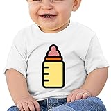 ファッション ボーイとガール 赤ちゃん ベビー ストローボトル Ｔシャツ 体に合う White Size 24 Months