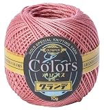 オリムパス レース糸 エミーグランデ カラーズ レース糸 合細 COL. 119 ライトストロベリー 系 10g 約44m