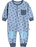 [Vaenait Baby]男の子ベビー服ロンパース肌着カバーオール長袖ボディスーツ Sweet Star Blue S