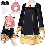 [たしにろ] アーニャ コスプレ衣装 学園祭 文化祭 可愛い あーにゃ コスプレ 子供 アニメフェア ハロウィン コスチューム子供 コスプレ