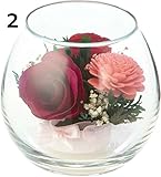 【プリザーブドフラワー】【プリザーブドアレンジ】【ギフトＢОＸ付】【代引き不可商品】【3柄よりお選びください】 (２（ワインレッド）)