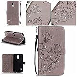 Samsung Galaxy S5 Mini ケース, UNEXTATI 手帳型ケース Samsung Galaxy S5 Mini ケース カバー 高品質 PUレザー 手帳型 ウォレット型 財布型 