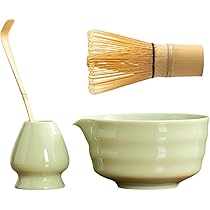 Amazon | Perfk 日本の抹茶セット 注ぎ口付き茶碗 伝統的な抹茶