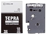キングジム テープカートリッジ テプラTR 18mm TC18S 白