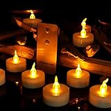 Youngerbaby 24pcs Flameless LED Tealights Candle withリモートコントロールリアルなちらつき電池式ティーライトキャンドルウェディングパーティークリスマ