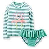 【並行輸入】Carter's(カーターズ) 女の子　　水着 長袖ラッシュガードスイムスーツ 5（110サイズ）