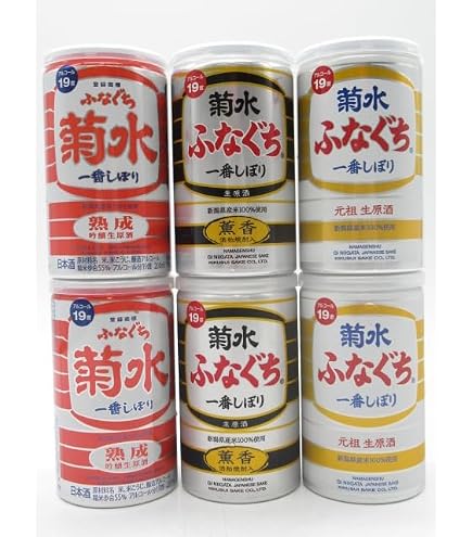Amazon.co.jp: 菊水 大吟醸生原酒ふなぐち 200ml 缶 30本入 1ケース 大