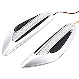 ペアカーLEDダブルカラーステアリングランプフェンダー方向インジケータストロボフラッシュ耐水性