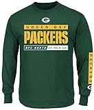 Green Bay Packersマジェスティック2016メンズPrimaryレシーバー長袖クルーネックT - - - - - - - S レッド