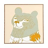 Deny Designs Mummysam, Mrs Bear, Framed Wall Art, Large, 30" x 30" [並行輸入品]