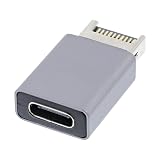 CY アダプタ USB 3.1 フロントパネルヘッダーオス Type-E to Type-C USB-C メスマザーボード拡張データアダプター