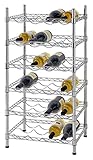 マッスルラックwbs181435 24-bottleクロムワインラック、18 " by 14 " by 35インチ、35インチ高さ、18 "幅、660ポンド負荷容量
