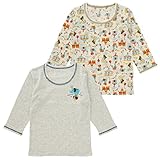 西松屋 [EFD] 2枚組長袖シャツ（サーカスゾウ） 【80cm・90cm・95cm】　80