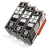 Canon キャノン BCI-380XL (BK/ブラック)【3本セット】【大容量】 最新 互換 インクカートリッジ 《最新型ICチップ搭載・残量表示対応》 380 380XL 380BK 380XLBK 純正と併用可能 (対応機種: PIXUS TS8430 TS8330 TS8230 TS8130 TS7430 TS7330 TS6330 TS6230 TS6130 TR9530 TR8630 TR8630a TR8530 TR7530 TR703 TR703a )【STAR JET製】