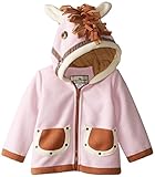 Widgeonベビー女の子フード付きポニージャケット カラー: ピンク