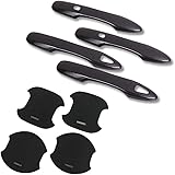 YOURS(ユアーズ): 90系 ヴォクシー ノア 専用 ドアノブ2点セット ドアノブガーニッシュ [4PCS] [カーボン調] ドアプロテクター [BVO/CVO] 2点セット メッキ カーボン 90 NOAH VOXY カスタム 外装 パーツ ドレスアップ y404-002 [2] M