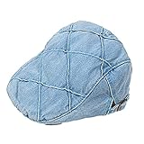 【SEBLES】ベビー 赤ちゃん 帽子 ハンチング帽 ハットデニム 日差し UV 50cm 1歳 2歳 アップリケ 可愛い ユニセックス 男の子 女の子 50(タイプD)