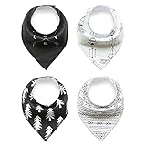 ベビービブ スナップ 赤ちゃんスタイ よだれかけ 綿 4枚セット 出産祝い プレゼント