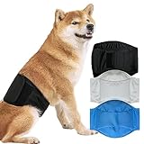 KUVEELA PET 犬用マナーベルト 雄犬用おむつ 犬用オムツカバー 男の子 お散歩 お外出 室内 おでかけ 介護 発情期 通気性 吸水性良い 再利用可能（（新）ブラック M）