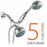 Hydroluxeデラックス24-setting 3ウェイshower-head /ハンドヘルドシャワーコンボ。から選択24フルおよび結合水フローパターン