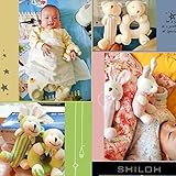 2pcs Baby Plush Soft Toy Baby Rattles Ring Rattle Hand Grasp Rattle、ピンクウサギ