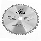 uxcell チップソー　丸ノコ　木材の切削用　最大速度6000 RPMに達する外径 248mmのシャープなソーブレード