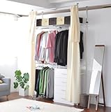 突っ張り/つっぱり ハンガーラック お部屋のスペースに合わせて自由に伸縮 収納家具 洋服 衣服 衣類 収納 パイプハンガー
