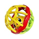 Moleyaベビーおもちゃ幼児Rattle Ball Teether GraspingアクティビティおもちゃBendy Ball with Holes