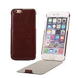 XYUN iPhone 6/6S Flip Folio Up and Down Stand Case PU Leather Soft TPU Silicone Back Protective Cove