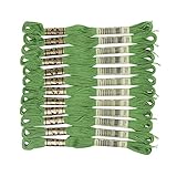 DMC 25番糸 刺繍糸 12束入 #702 グリーン系 DMC25B