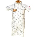 【本体綿100％】2016年 夏物 アンパンマン 天竺 星総柄 ワークオール つなぎ ロンパース カバーオール Anpanman アイボリー◇80cm